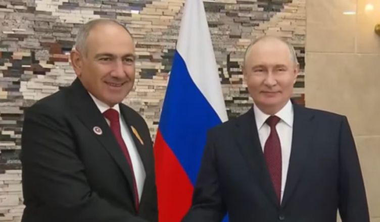 Встреча Пашиняна и Путина в Бишкеке